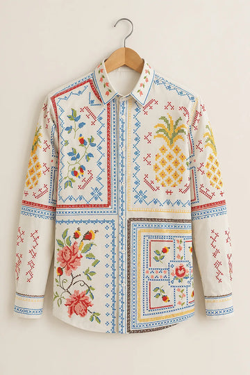 Artisan Patchwork Print Shirt