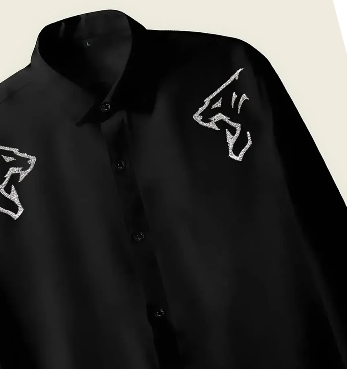 Black Wolf Crystal Premium Shirt