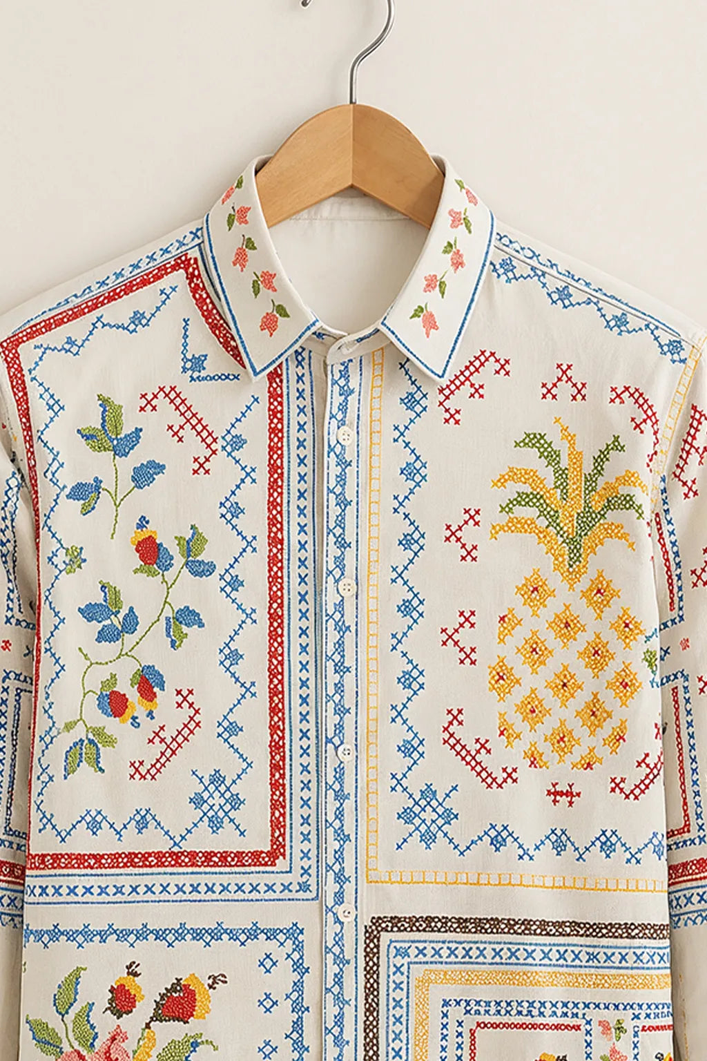 Artisan Patchwork Print Shirt