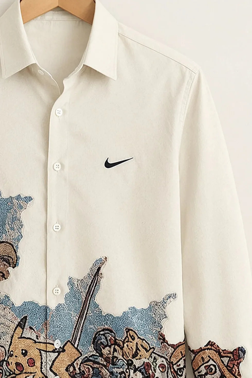 Men's Multicolor Anime Full Sleeve Shirt
