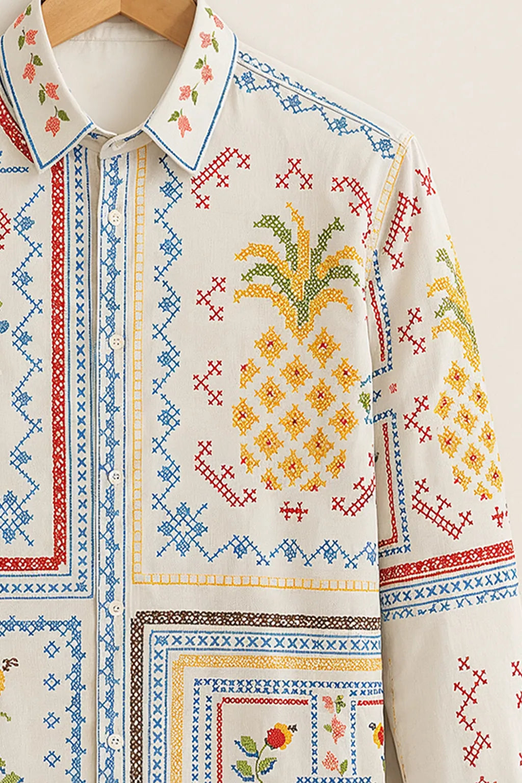 Artisan Patchwork Print Shirt